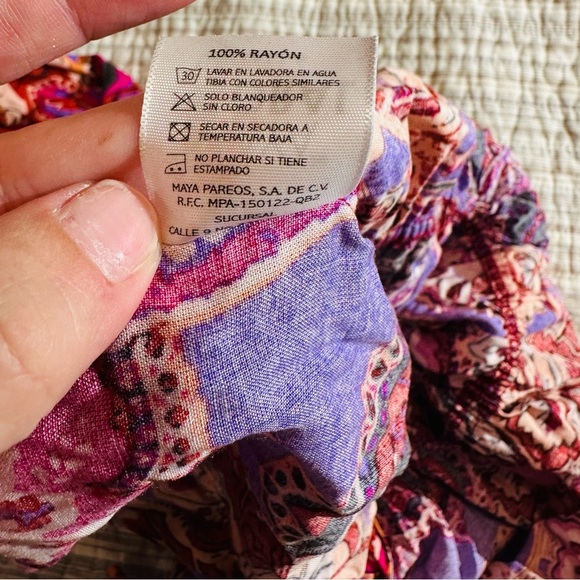 Maya Coral Colorful Keyhole Neck Maxi Dress-Small-NWT - Picture 6 of 12